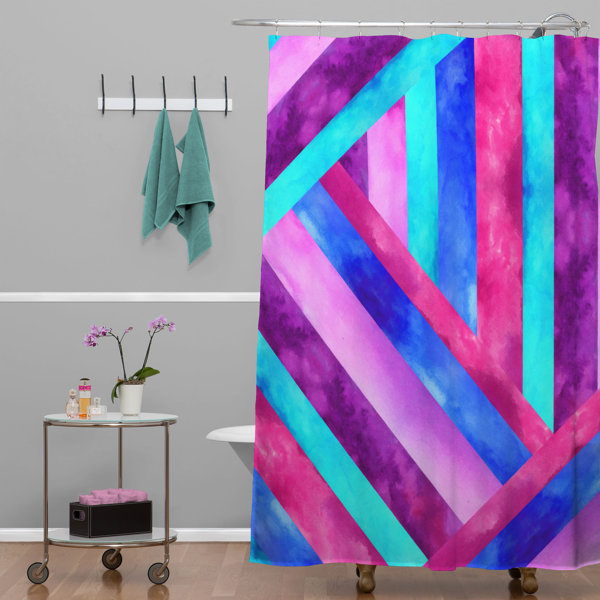 The Twillery Co.® Studebaker Abstract Shower Curtain Wayfair